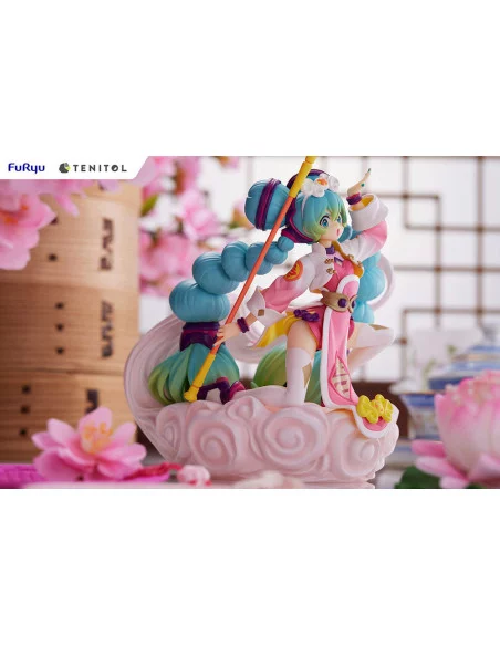 Hatsune Miku Estatua PVC Tenitol Hatsune Miku China Ver. 14 cm