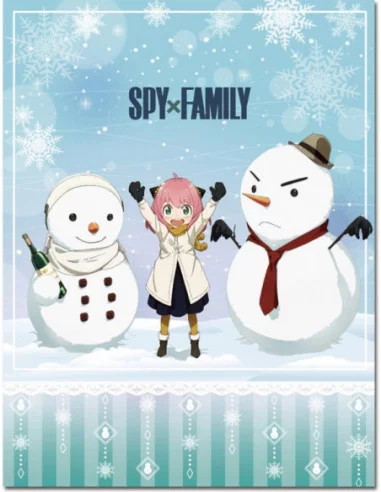 Spy x Family Manta Snowman and Anya 117 x 152 cm