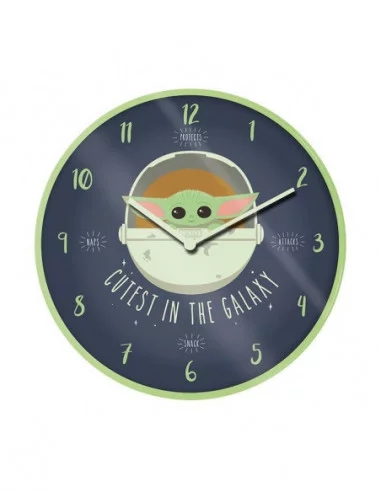 Star Wars The Mandalorian Reloj de Pared Cutest In The Galaxy