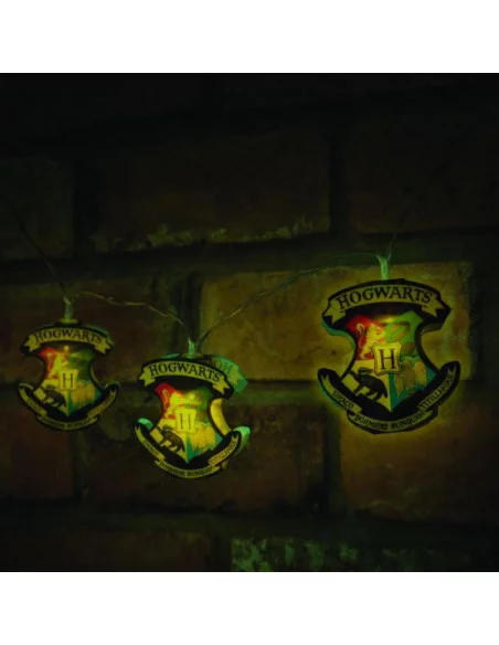 Harry Potter Set Luces Navidad Hogwarts Crests