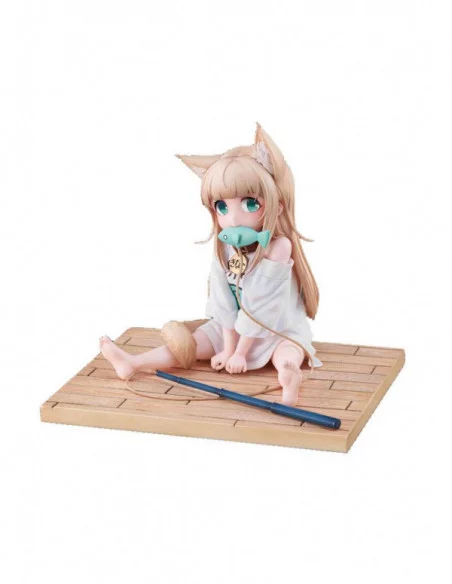 My Cat Is a Kawaii Girl Estatua PVC 1/6 Kinako Sitting Fish Ver. Deluxe Version 14 cm