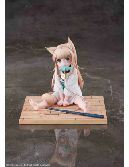 My Cat Is a Kawaii Girl Estatua PVC 1/6 Kinako Sitting Fish Ver. Deluxe Version 14 cm