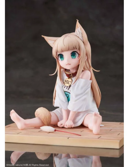 My Cat Is a Kawaii Girl Estatua PVC 1/6 Kinako Sitting Fish Ver. Deluxe Version 14 cm