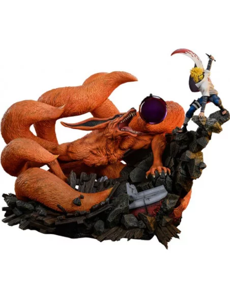 Naruto Shippuden Estatua 1/8 Battle of Destiny Namikaze Minato vs Kurama 59 cm