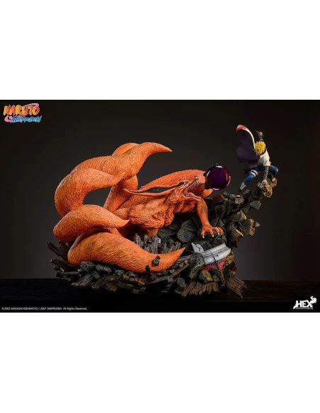 Naruto Shippuden Estatua 1/8 Battle of Destiny Namikaze Minato vs Kurama 59 cm