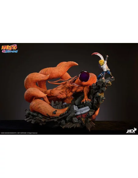 Naruto Shippuden Estatua 1/8 Battle of Destiny Namikaze Minato vs Kurama 59 cm