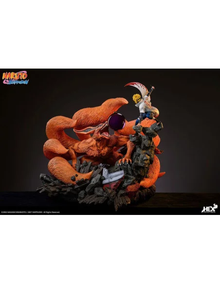 Naruto Shippuden Estatua 1/8 Battle of Destiny Namikaze Minato vs Kurama 59 cm