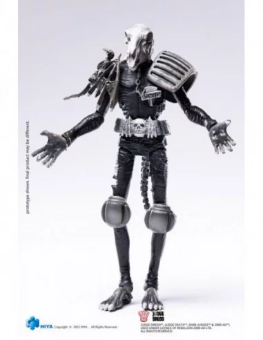 2000 AD Figura 1/18 Exquisite Mini Black and White Judge Mortis 10 cm