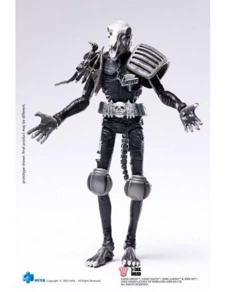 2000 AD Figura 1/18 Exquisite Mini Black and White Judge Mortis 10 cm