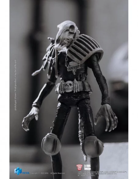 2000 AD Figura 1/18 Exquisite Mini Black and White Judge Mortis 10 cm