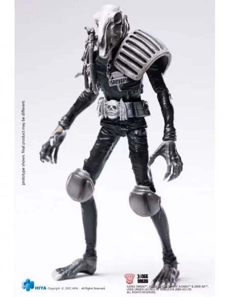 2000 AD Figura 1/18 Exquisite Mini Black and White Judge Mortis 10 cm