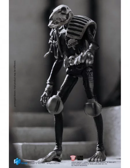 2000 AD Figura 1/18 Exquisite Mini Black and White Judge Mortis 10 cm