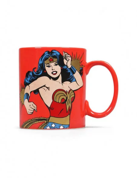 DC Comics Taza Prancing Wonder Woman Truth, Compassion, Strength