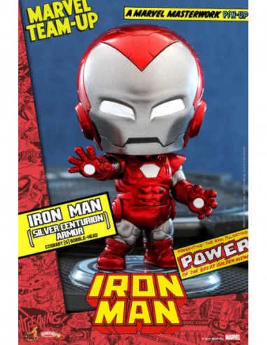 Marvel Comics Minifigura Cosbaby (S) Iron Man (Silver Centurion Armor) 10 cm