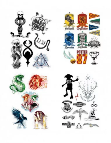 Harry Potter Set de 35 Tatuajes temporales