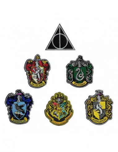 Harry Potter Pack de 6 Parches Escudos de las Casas