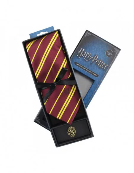 Harry Potter Set Deluxe de Corbata & Pin Gryffindor