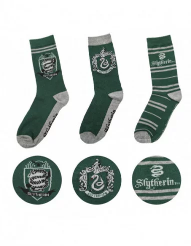 Harry Potter Pack de 3 Pares de calcetines Slytherin