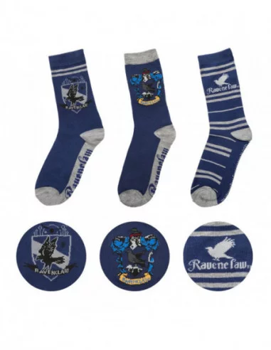 Harry Potter Pack de 3 Pares de calcetines Ravenclaw