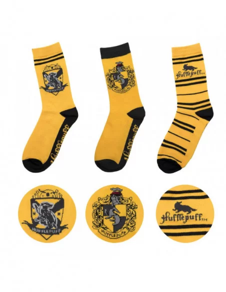 Harry Potter Pack de 3 Pares de calcetines Hufflepuff