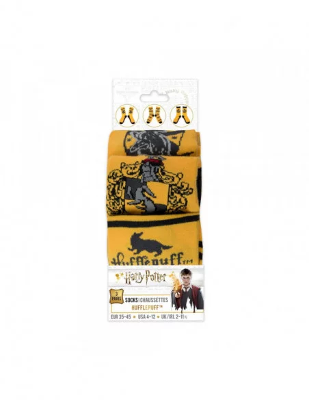 Harry Potter Pack de 3 Pares de calcetines Hufflepuff