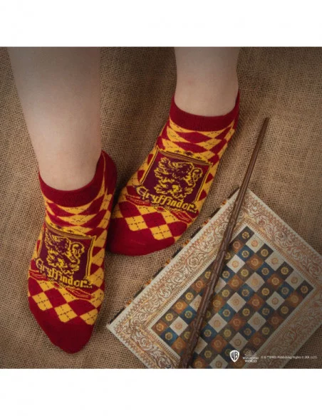 Harry Potter Pack de 3 Pares de calcetines tobilleros Gryffindor