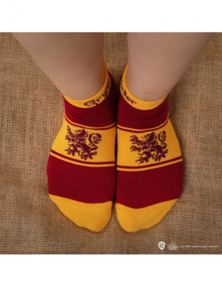 Harry Potter Pack de 3 Pares de calcetines tobilleros Gryffindor