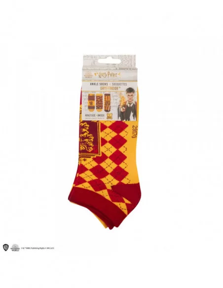 Harry Potter Pack de 3 Pares de calcetines tobilleros Gryffindor