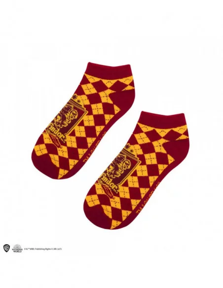 Harry Potter Pack de 3 Pares de calcetines tobilleros Gryffindor