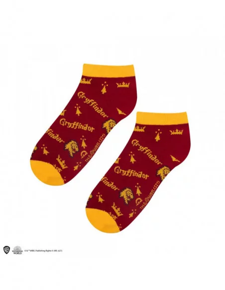 Harry Potter Pack de 3 Pares de calcetines tobilleros Gryffindor