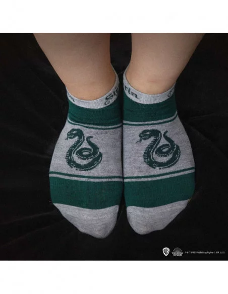 Harry Potter Pack de 3 Pares de calcetines tobilleros Slytherin