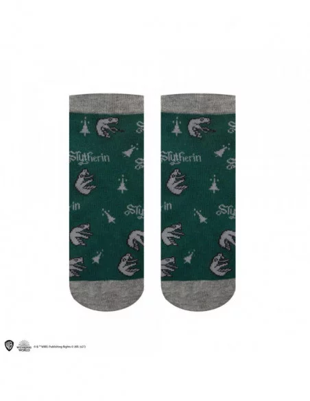 Harry Potter Pack de 3 Pares de calcetines tobilleros Slytherin