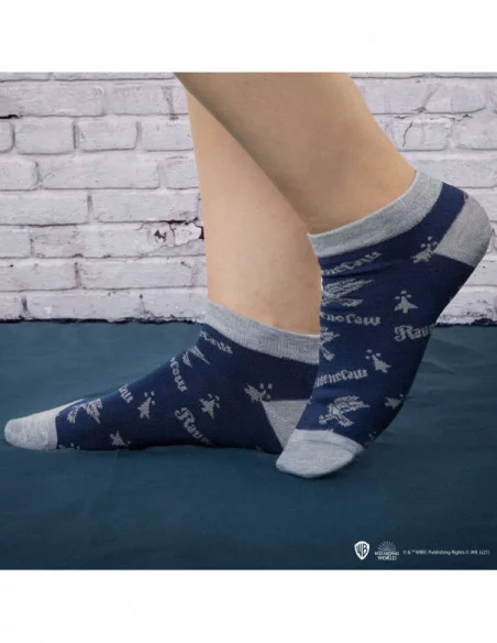 Harry Potter Pack de 3 Pares de calcetines tobilleros Ravenclaw