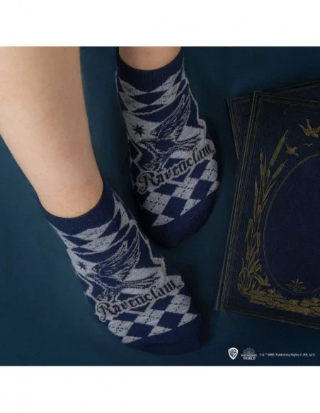 Harry Potter Pack de 3 Pares de calcetines tobilleros Ravenclaw