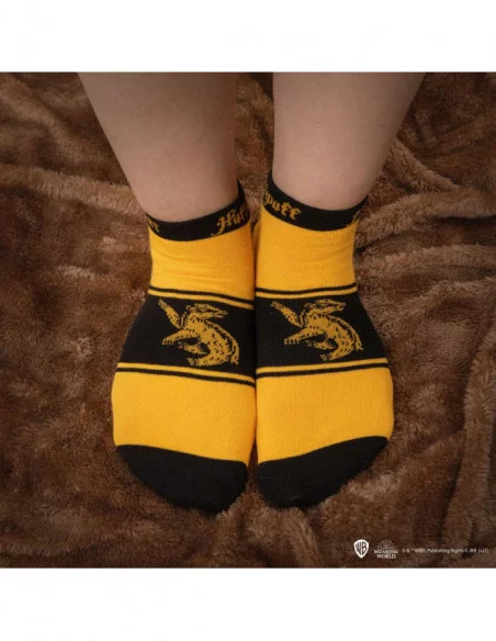 Harry Potter Pack de 3 Pares de calcetines tobilleros Hufflepuff