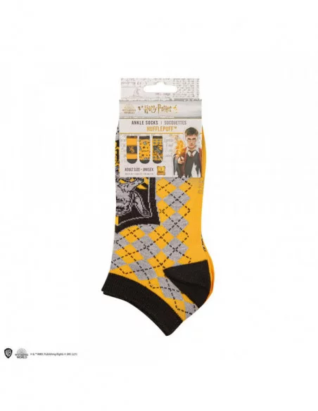 Harry Potter Pack de 3 Pares de calcetines tobilleros Hufflepuff