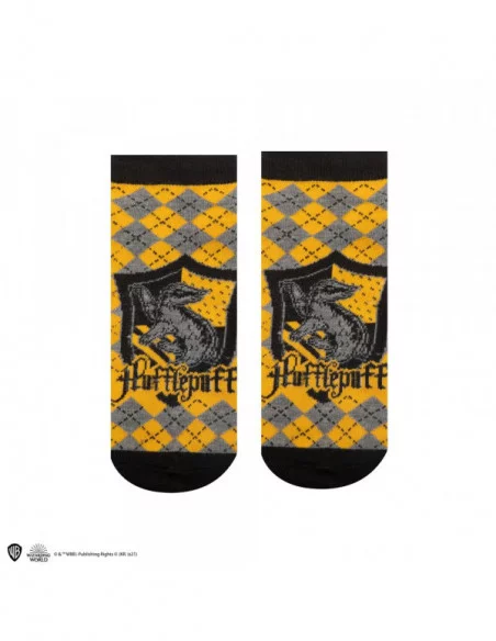 Harry Potter Pack de 3 Pares de calcetines tobilleros Hufflepuff