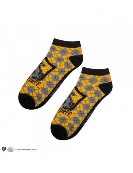 Harry Potter Pack de 3 Pares de calcetines tobilleros Hufflepuff