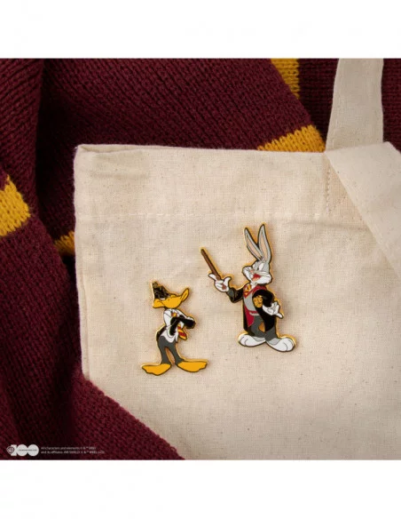 Looney Tunes Pack 2 Pin Chapas Bugs Bunny & Daffy Duck at Hogwarts