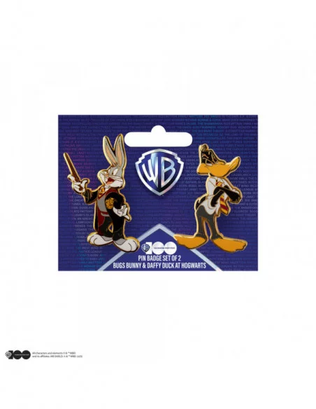 Looney Tunes Pack 2 Pin Chapas Bugs Bunny & Daffy Duck at Hogwarts