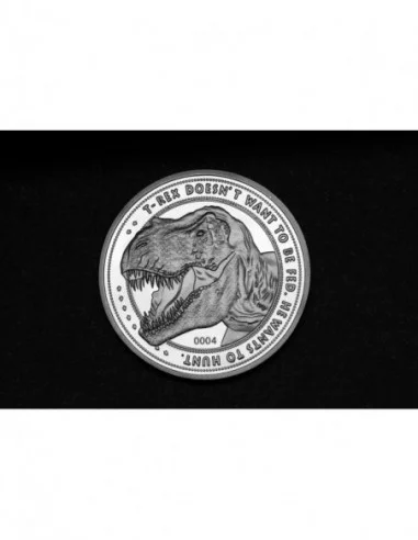 Jurassic Park Moneda 25th Anniversary T-Rex Silver Edition