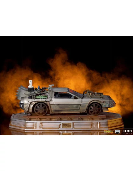 Regreso al Futuro III Estatua 1/10 Art Scale DeLorean 57 cm