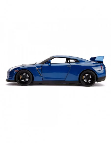 The Fast and Furious Vehículo Hollywood Rides 1/18 2009 Nissan Skyline GT-R R35 con Brian Figura