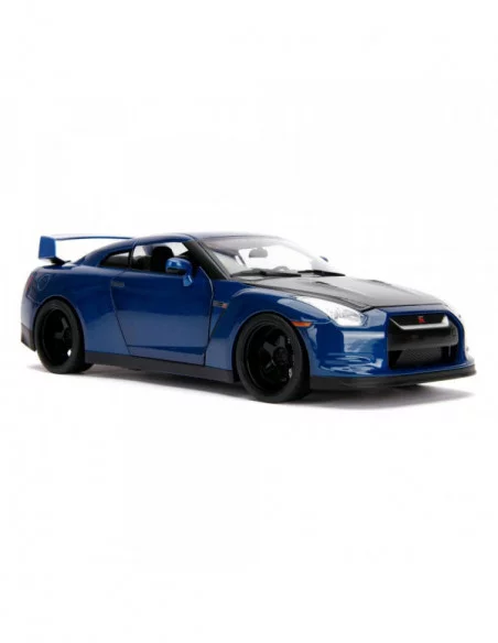 The Fast and Furious Vehículo Hollywood Rides 1/18 2009 Nissan Skyline GT-R R35 con Brian Figura