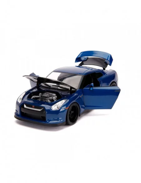 The Fast and Furious Vehículo Hollywood Rides 1/18 2009 Nissan Skyline GT-R R35 con Brian Figura