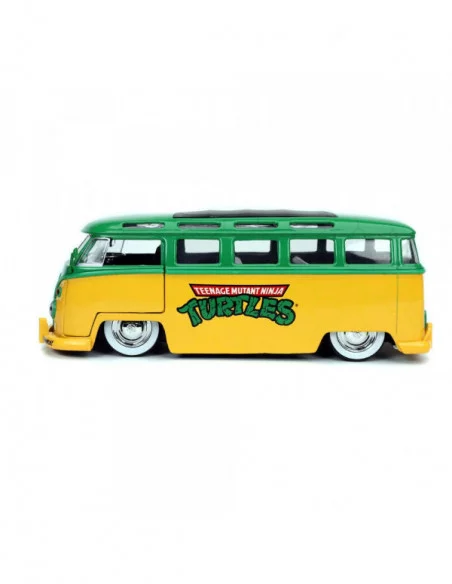 Teenage Mutant Ninja Turtles Vehículo 1/24 Hollywood Rides 1962 VW Bus con Leonardo Figura