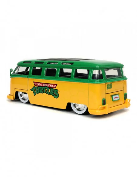 Teenage Mutant Ninja Turtles Vehículo 1/24 Hollywood Rides 1962 VW Bus con Leonardo Figura