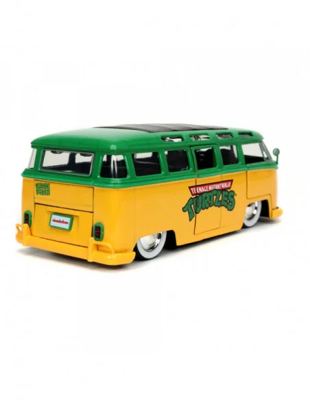 Teenage Mutant Ninja Turtles Vehículo 1/24 Hollywood Rides 1962 VW Bus con Leonardo Figura