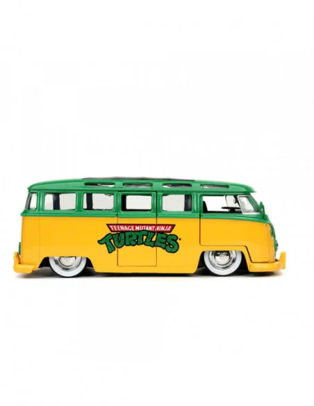 Teenage Mutant Ninja Turtles Vehículo 1/24 Hollywood Rides 1962 VW Bus con Leonardo Figura