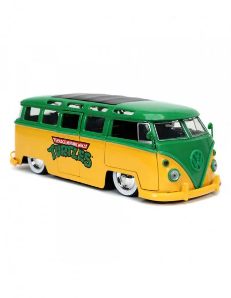 Teenage Mutant Ninja Turtles Vehículo 1/24 Hollywood Rides 1962 VW Bus con Leonardo Figura